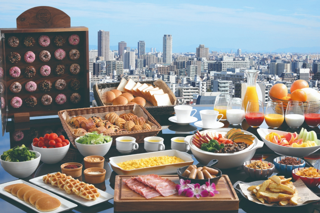和洋バイキングの朝食