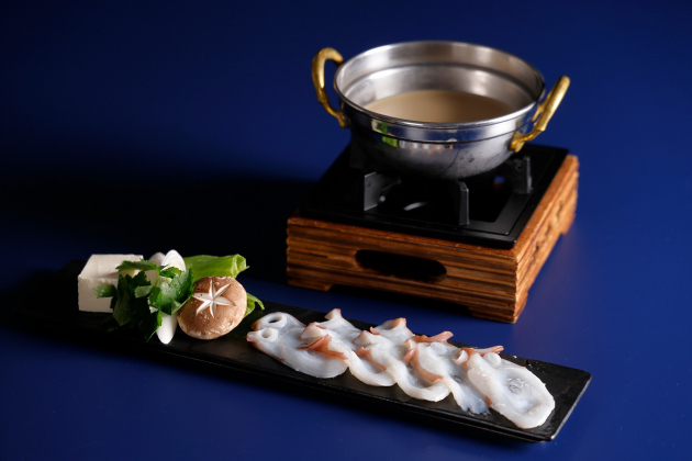 ZK日本料理「北海道産 水蛸のしゃぶしゃぶ 胡麻風味」