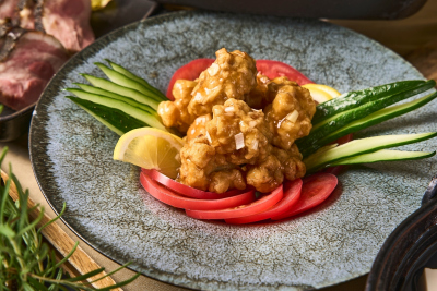 鶏肉の油淋鶏