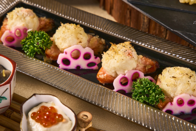 /サーモン幽庵ポテトサラダ焼き