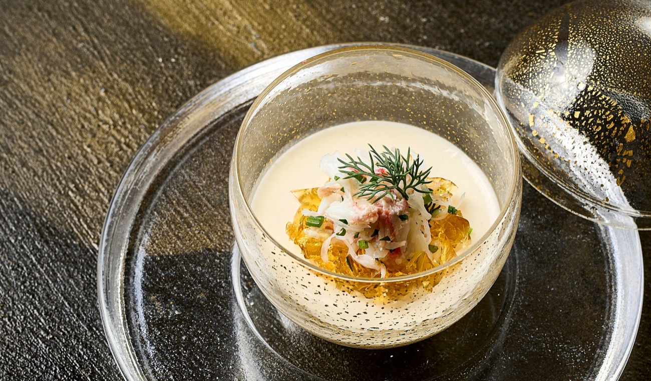 蕪のムース　蟹のエフィロシェ