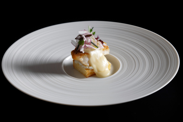 画像：ZK欧風料理「鮮魚のポワレ ゴルゴンゾーラソース」