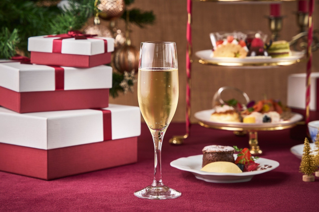 クリスマスアフタヌーンティーシャンパン