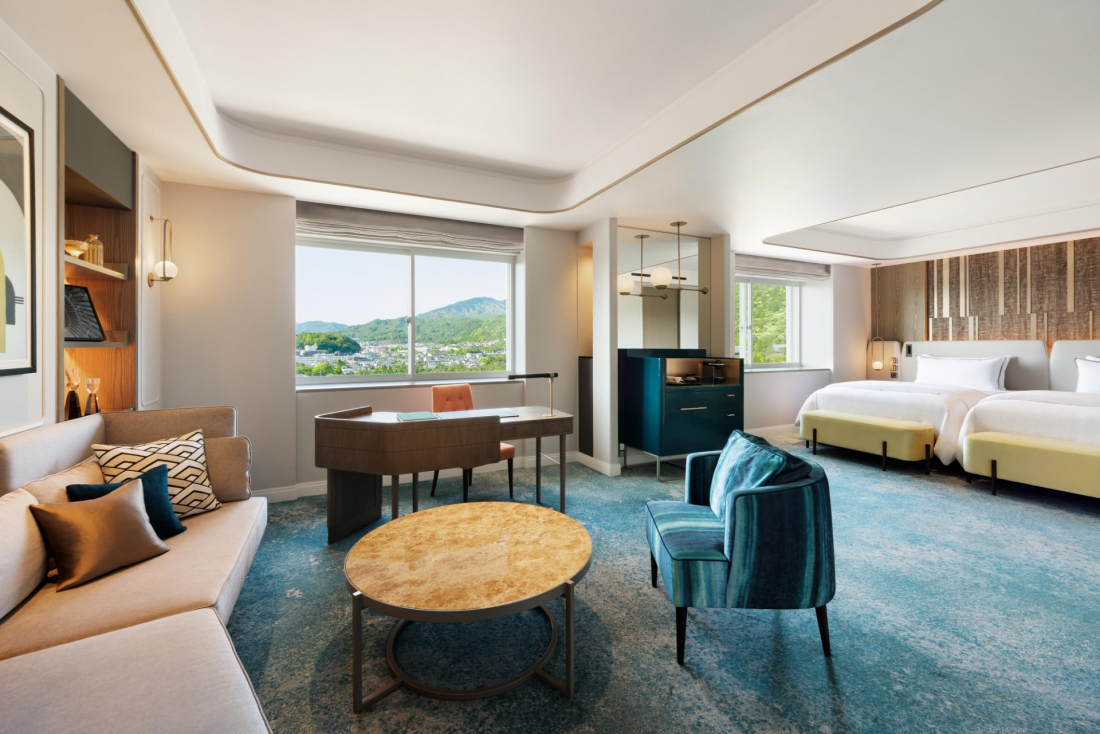 ジュニアスイート平安京ビュー 2ダブルベッド