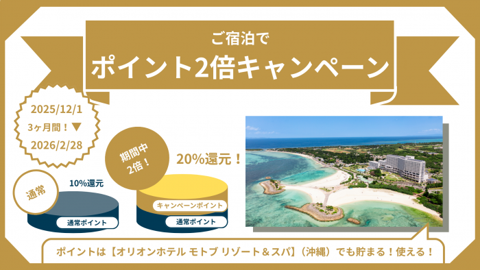 宿泊で都プラスポイント２倍キャンペーン