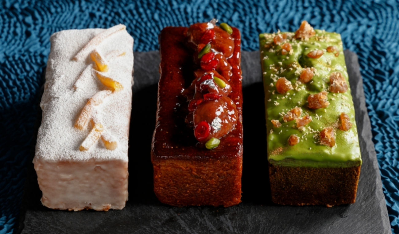 画像：M-Boutiqueの新作パウンドケーキ3種類