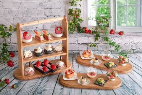 画像：都シティ 大阪天王寺_いちごアフタヌーンティー