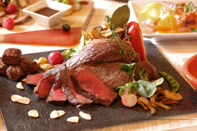 牛肉の鉄板焼き