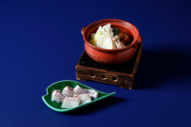 ZK日本料理4月「（小鍋）桜鯛しゃぶしゃぶ」