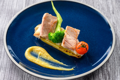 神戸ポークと尼崎市場直送野菜 のロースト味噌ソース｜オーダー＆ハーフブッフェイメージ