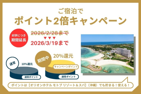 ポイント2倍キャンペーン（期間延長）