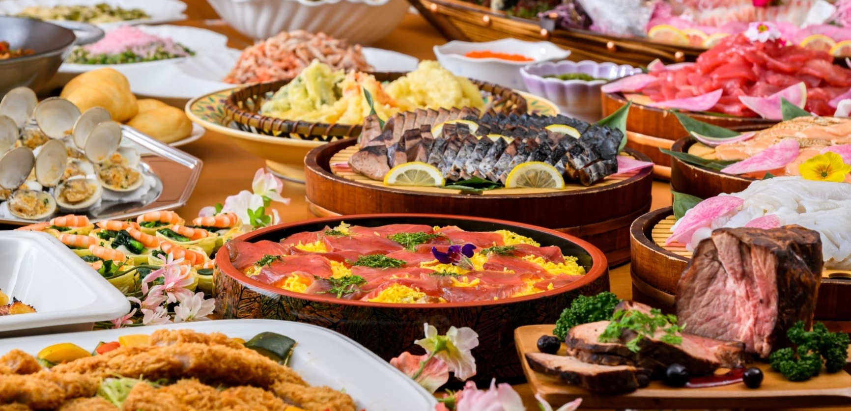 夕食バイキング