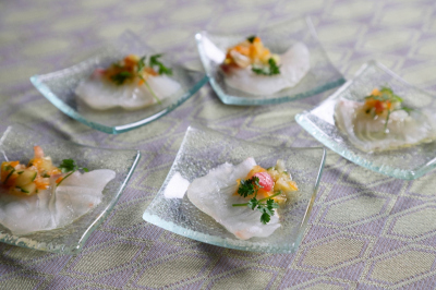 画像：ミートフェスティバル2026「魚介のカルパッチョ」（ディナー限定）