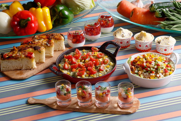 画像：ハルカスベジフェス コラボメニュー