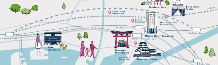 From Amagasaki to all of Kansai |map